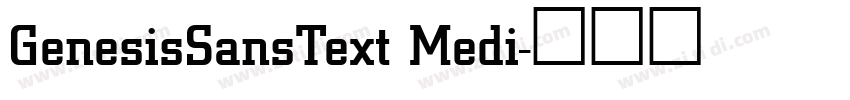 GenesisSansText Medi字体转换